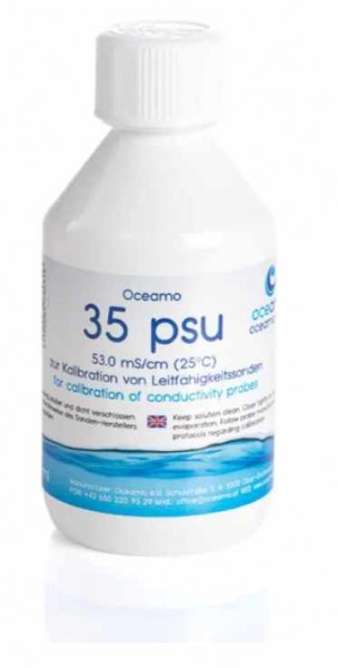 Oceamo 35.0 psu Salinitätsreferenz für Leitfähigkeitssonden, 250 ml